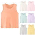 thumbnail image 1 of Crunowin Boys And Girls Summer Tank Tops Round Neck Lightweight Sleeveless Casual Top Yellow Size 5T, 1 of 6
