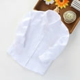 thumbnail image 1 of Crunowin Boys Button Down Shirts Long Sleeve School Uniform British Comfort Tops White Size 13-14 Years, 1 of 3