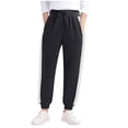 thumbnail image 1 of Crunowin Boys Sport Cotton Pants Lightweight Cuffed Elastic Waist Side Pockets Casual Outdoor Pants Black Size 5T, 1 of 4