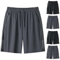 thumbnail image 1 of Crunowin Boys Summer Shorts Breathable Ice Silk Quick-Dry Sporty Outdoor Shorts Gray Size 10, 1 of 6
