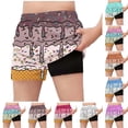 thumbnail image 1 of Crunowin Boys Summer Shorts Ice Cream Print Elastic Waist Lightweight Beach Shorts Beige Size 5T, 1 of 6