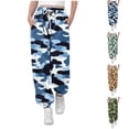 thumbnail image 1 of Crunowin Boys and Girls Pants, Sporty Camouflage Print Elastic Waist Kids Durable Pants Khaki 3T, 1 of 8