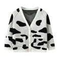 thumbnail image 1 of Crunowin Girls Knit Cardigans Casual Oversized Lightweight Spring Fall Comfortable Sweaters White Size 5 Years, 1 of 7