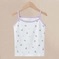 thumbnail image 1 of Crunowin Girls Summer Tank Tops Printed Sleeveless Stretchy Soft Breathable Cotton Casual Top Purple Size 8, 1 of 3