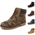 thumbnail image 1 of Crunowin Women's Ankle Boots, High Heel Round Toe Solid Color Streetwear Comfort Shoes Black 6.5, 1 of 5