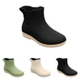 thumbnail image 1 of Crunowin Women's Ankle Rain Boots, Kitchen Non-Slip Waterproof Summer Thickened Plastic Laundry & Cleaning Shoes Green 7, 1 of 7