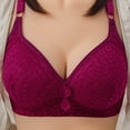 thumbnail image 1 of Crunowin Women's Push up Bras Underwire, Full Coverage Support Daily Bra Red 38, 1 of 7