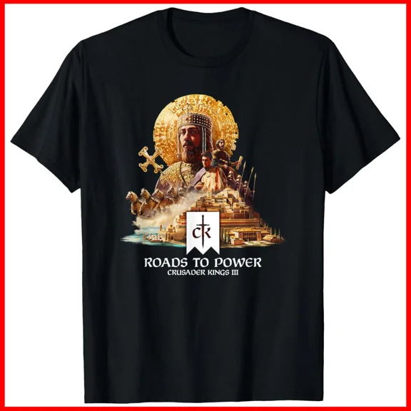 Crusader Kings III Roads to Power Strategy Gamer Unisex T-Shirt S-5XL