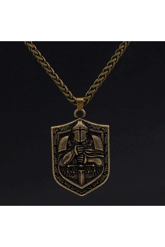Crusader Pendant Templar Knight Alloy Necklace