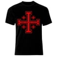 thumbnail image 1 of Crusader Warrior Knight Templar Christianity Jesus Cross T-Shirt, 1 of 2