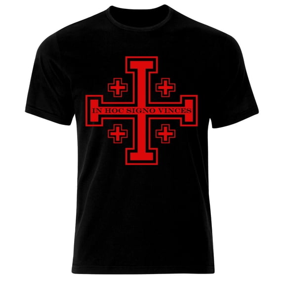 Crusader Warrior Knight Templar Christianity Jesus Cross T-Shirt