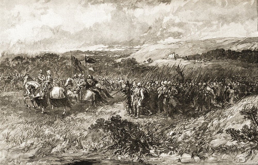 Crusaders On The March In The 12Th Century From The Picture By Sir John Gilbert Canvas Art - Ken Welsh Design Pics (38 x 24)