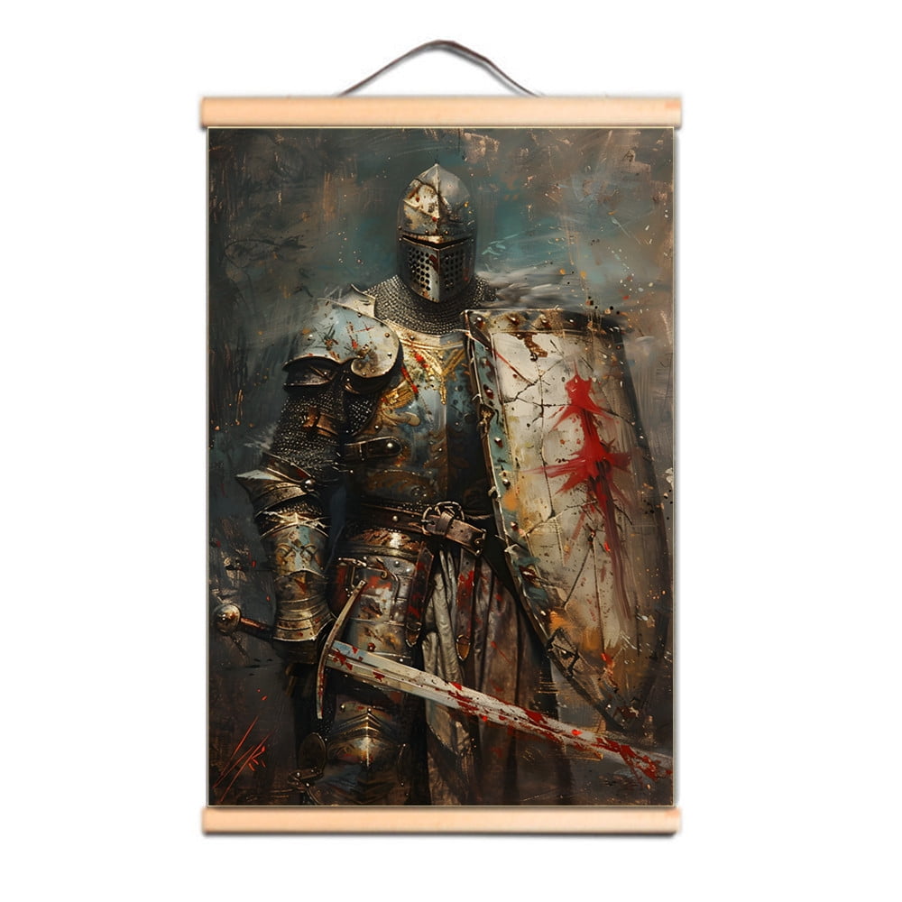The Crusades Art Posters and Prints Vintage Templar Knights Canvas ...