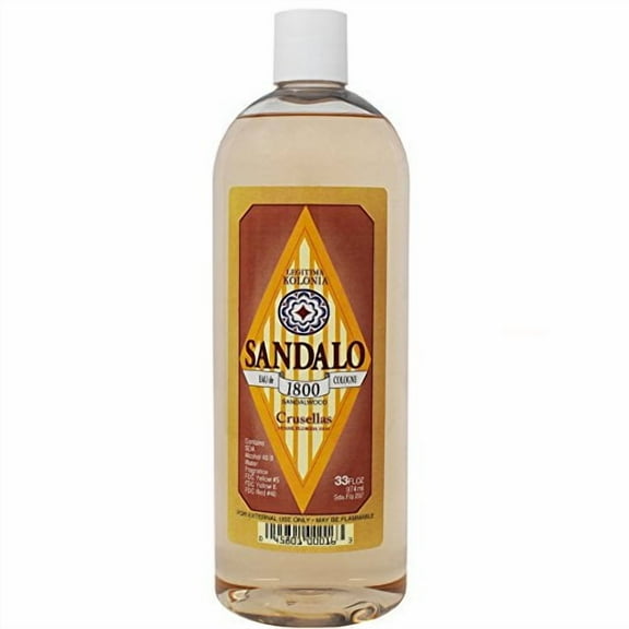 Crusellas Legitima Kolonia 1800 Sandalo (Sandalwood) Splash Cologne 33 Fl. Oz.