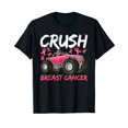 thumbnail image 1 of Crush Breast Cancer Awareness Truck Pink Ribbon Boys Women T-Shirt, 1 of 5