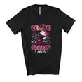 thumbnail image 1 of Crush Breast Cancer; Lovely Halloween Pink Ribbon Leopard Plaid Boo Dirt Bike; Family Group Unisex T-Shirt, 1 of 4
