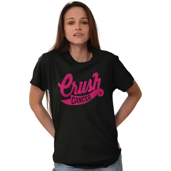 Crush Brest Cancer BCA Warrior Women's Graphic T Shirt Tees Brisco Brands X