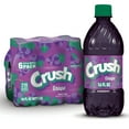 thumbnail image 1 of Crush Caffeine Free Grape Soda Pop, 16 fl oz, 6 Pack Bottles, 1 of 8