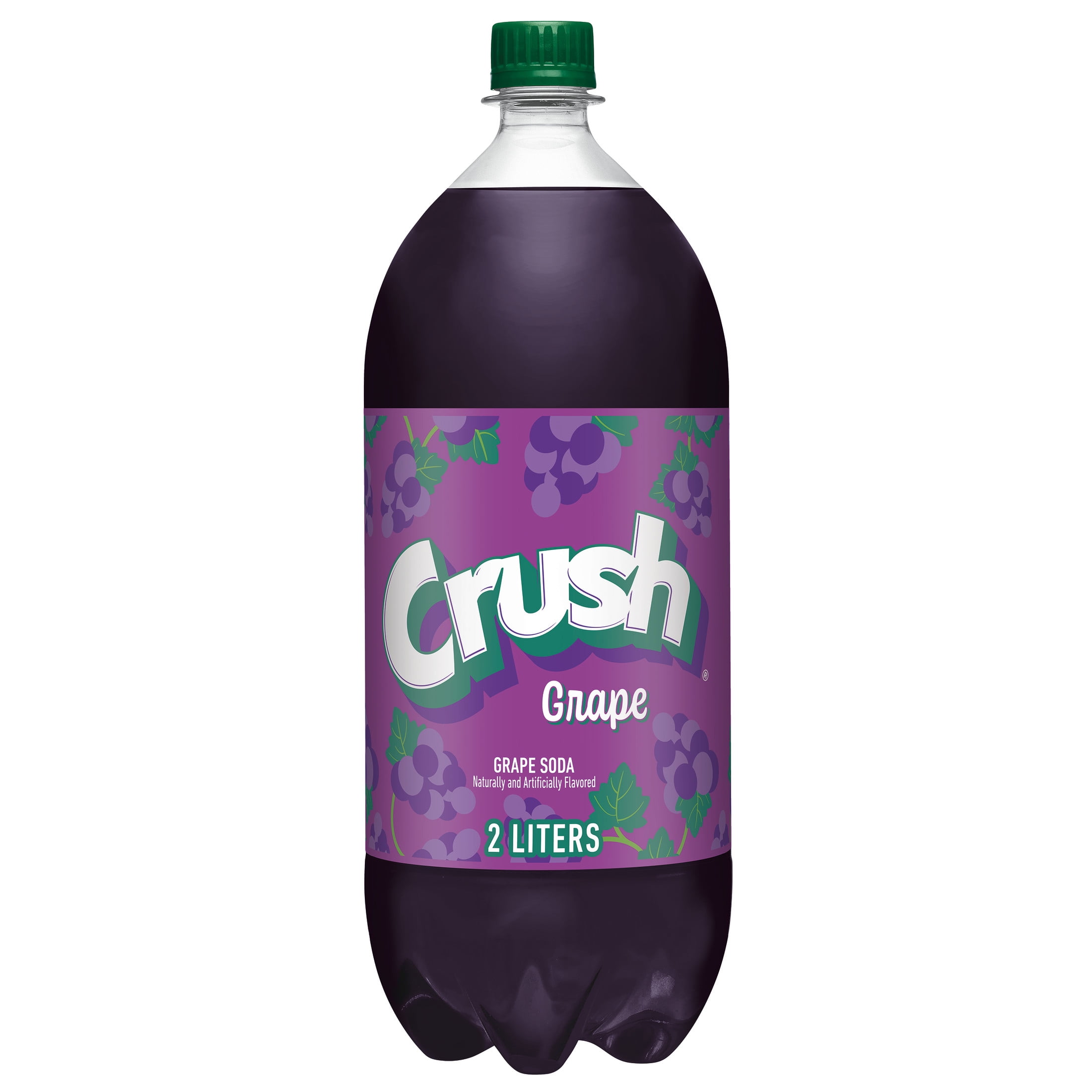 Crush Caffeine Free Grape Soda Pop, 2 L, Bottle