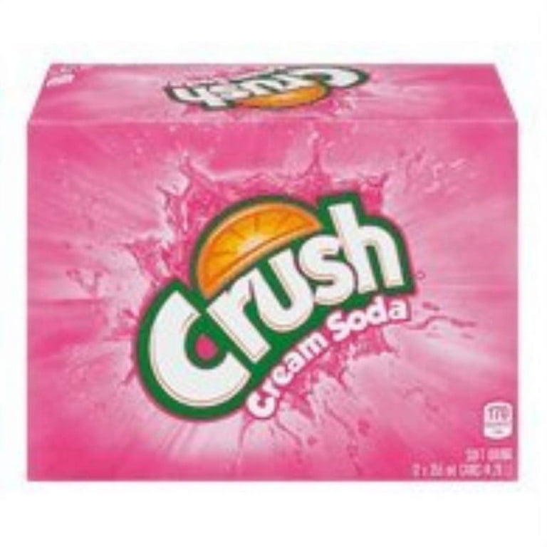 Crush Cream Soda Soft Drink, 12pk 355ml Cans, Imported from Canada