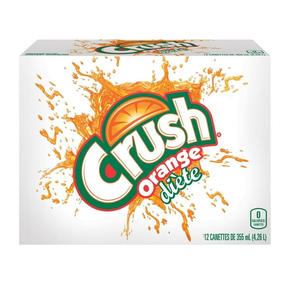 Crush Diet Orange Drink Cans 355ml 12floz (12pk)