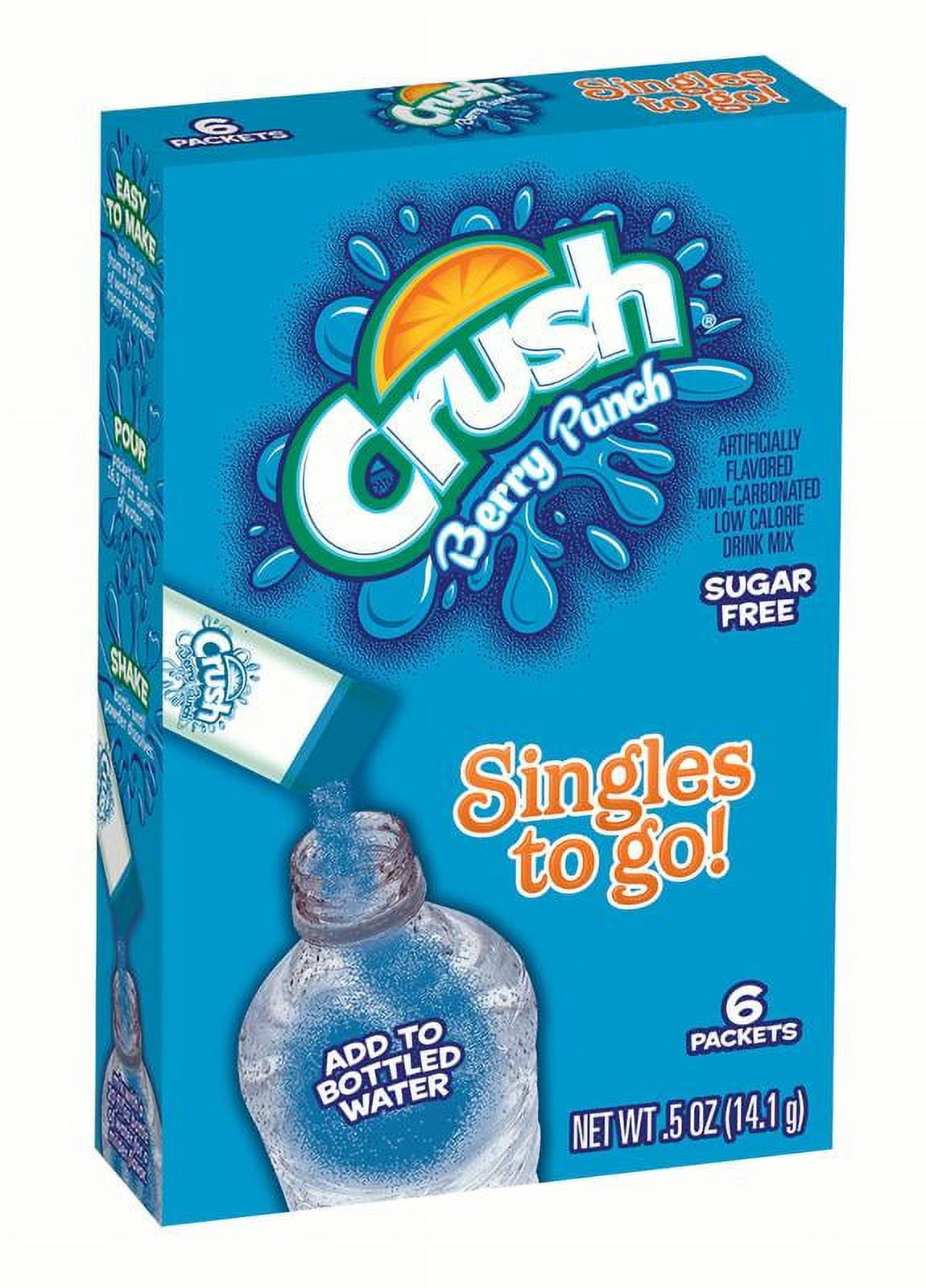 Crush Drink Mix Singles To Go! Berry Punch, 6ct box