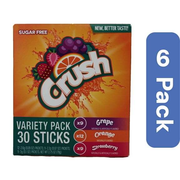 Crush Flavor Enhancer Variety 2.75 oz (Pack Of 6)