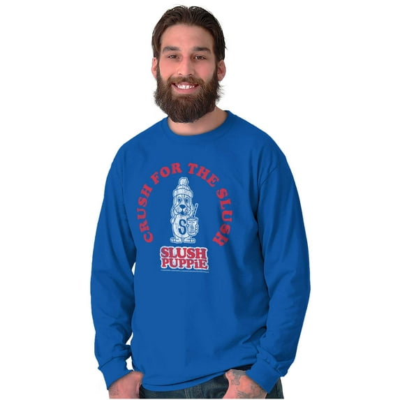 Crush For The Slush Puppie Logo Long Sleeve TShirt Men Women Brisco Brands M