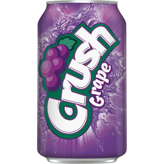 Crush Grape Soda 12oz Cans, Quantity of 24
