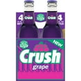 Crush Grape Soda Made with Sugar, 12 fl oz, 4 pack