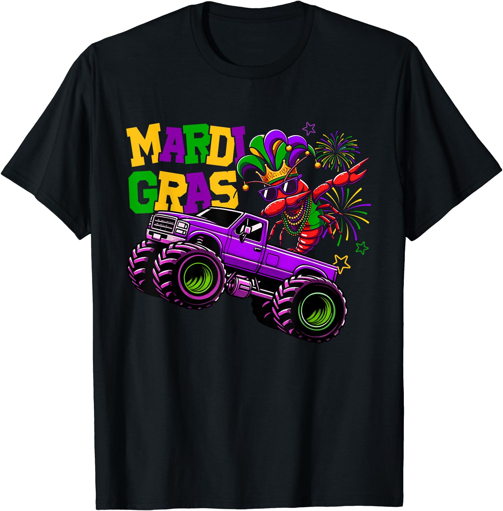 mardi gras crawfish toddler shirt
