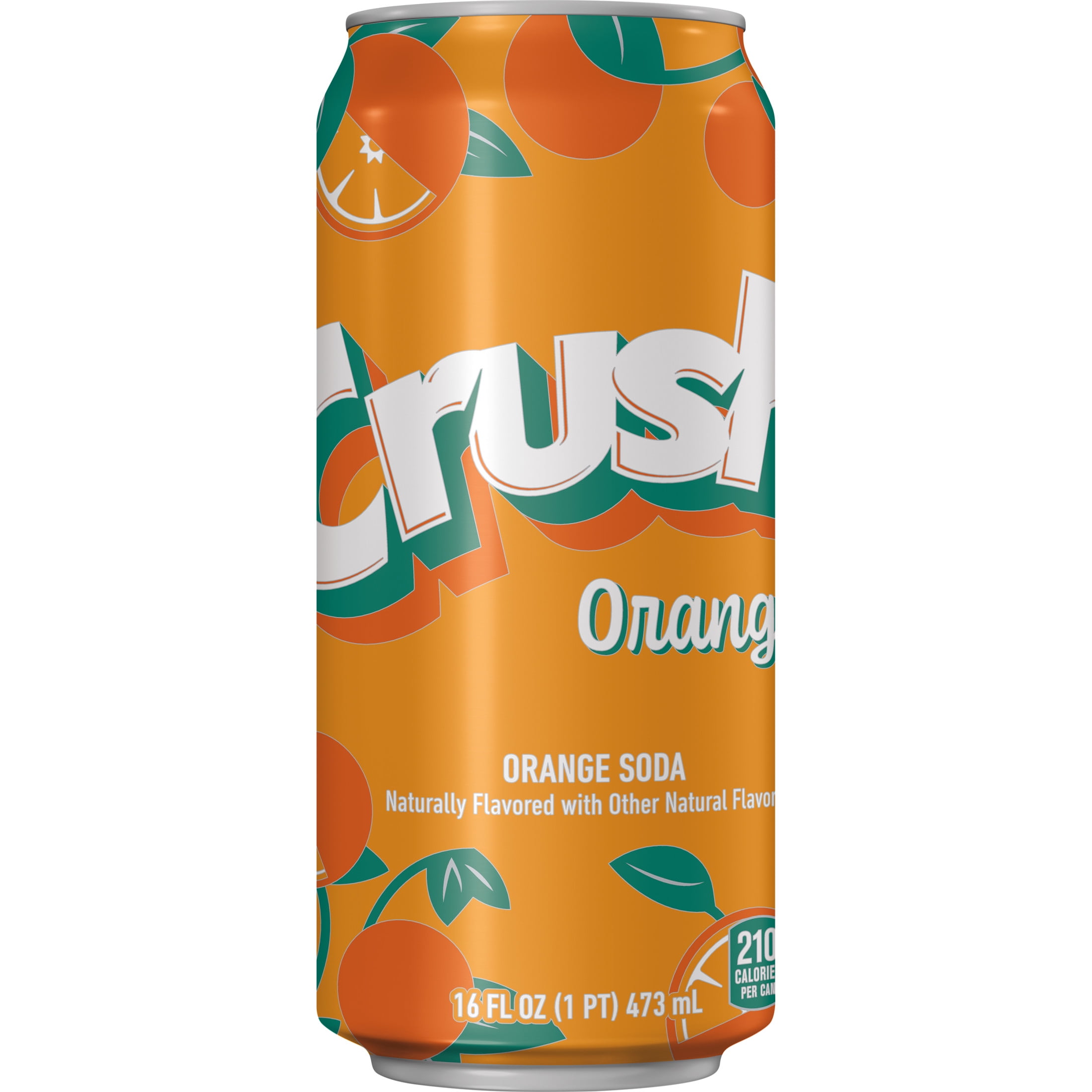 Crush Orange Soda, 16 fl oz can