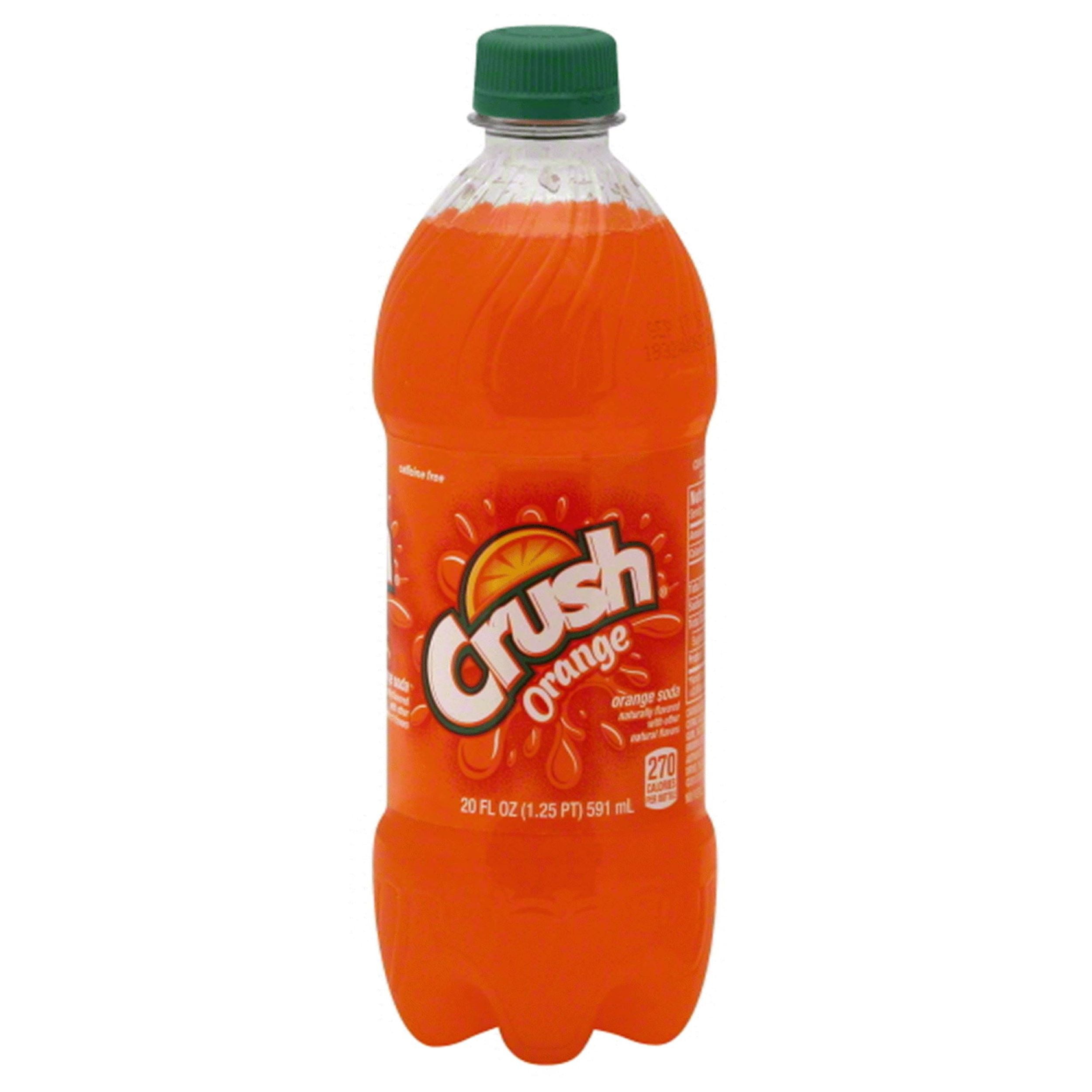 Crush Orange Soda 20oz Bottles, Quantity of 16