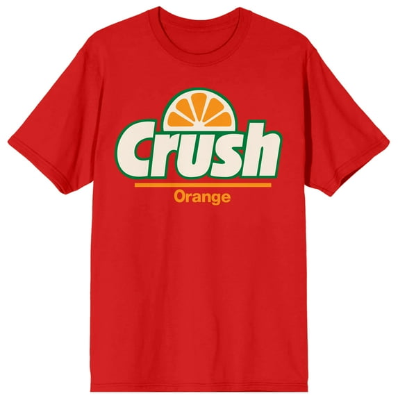 Crush Orange Soda Logo Crew Neck Short Sleeve Red Women's T-shirt-Medium