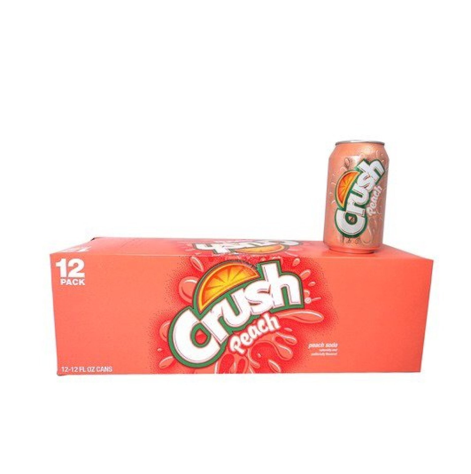 Crush Peach Soda 12oz Cans (Pack of 12) - Walmart.com