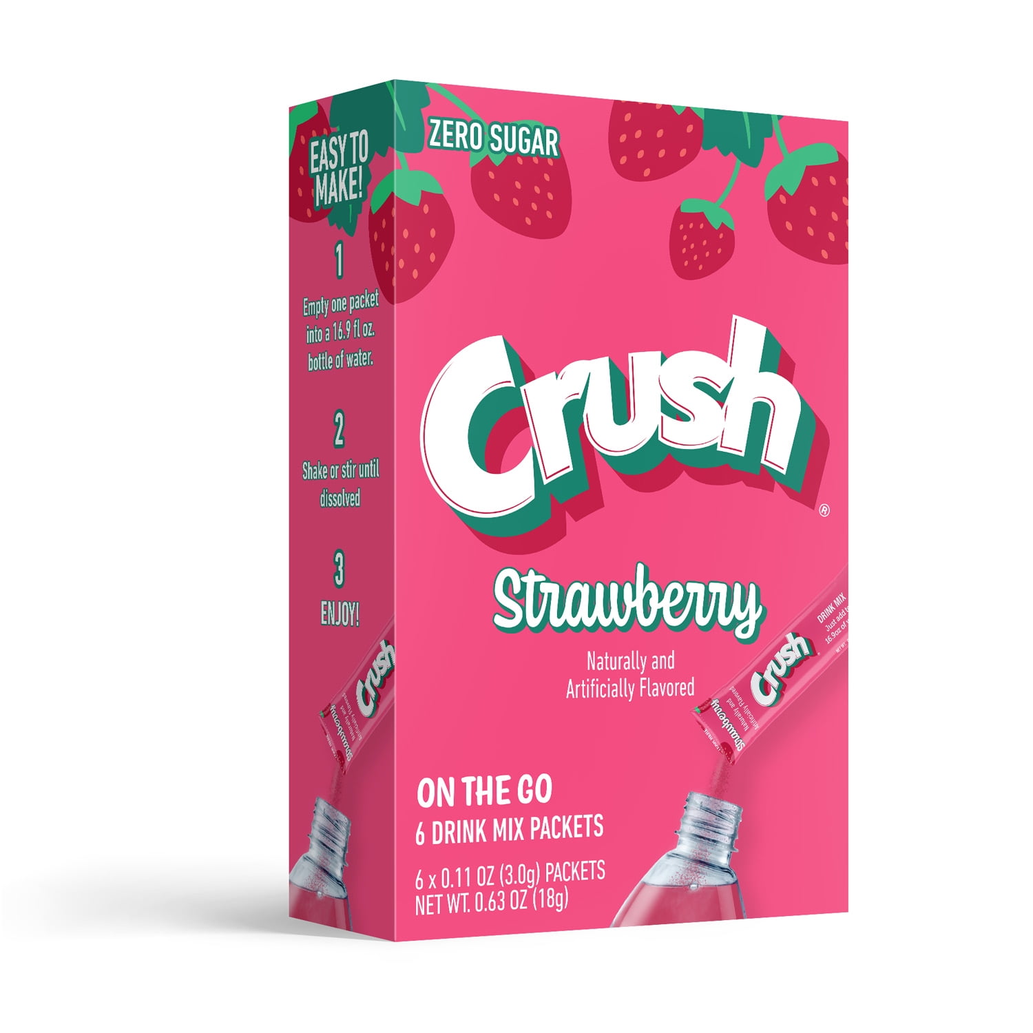 Crush Powder Drink Mix, Strawberry