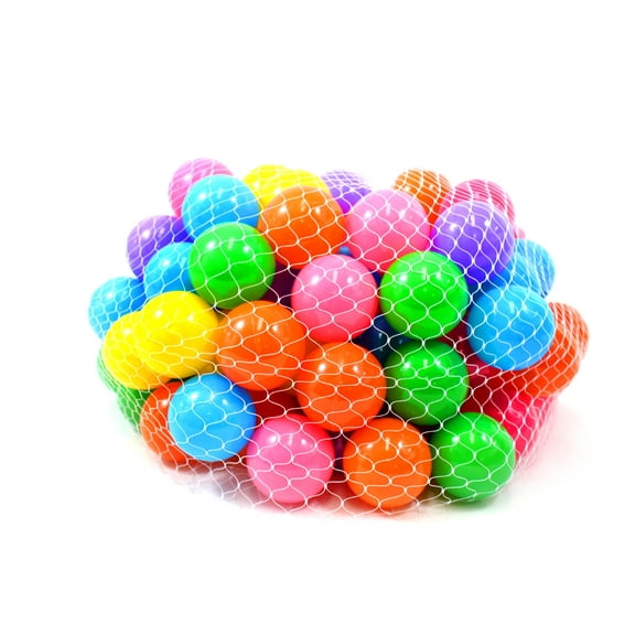 Crush Proof Play Balls 7 Color: Pink, Green, Purple, Red, Blue, Yellow, Orange, 100pc/pk Non-Toxic "Phthalate Free" Board No More!