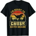 thumbnail image 1 of Crush Sixth 6th Grade Dinosaur Back To School Boys Teacher T-Shirt, 1 of 3