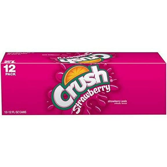 Crush Strawberry Soda, 12oz can (pack of 36)