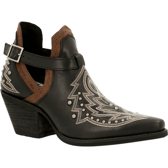 Crush™ by Durango® Women's Black Studded Western Fashion Bootie Size 6(M)
