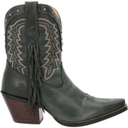 Durango Womens Crush Embroidered Snip Toe Cowboy Ankle Boots