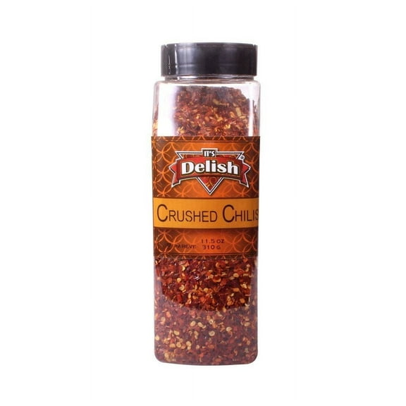 Crushed Chilies by Its Delish 11.5 Oz. Large Jar