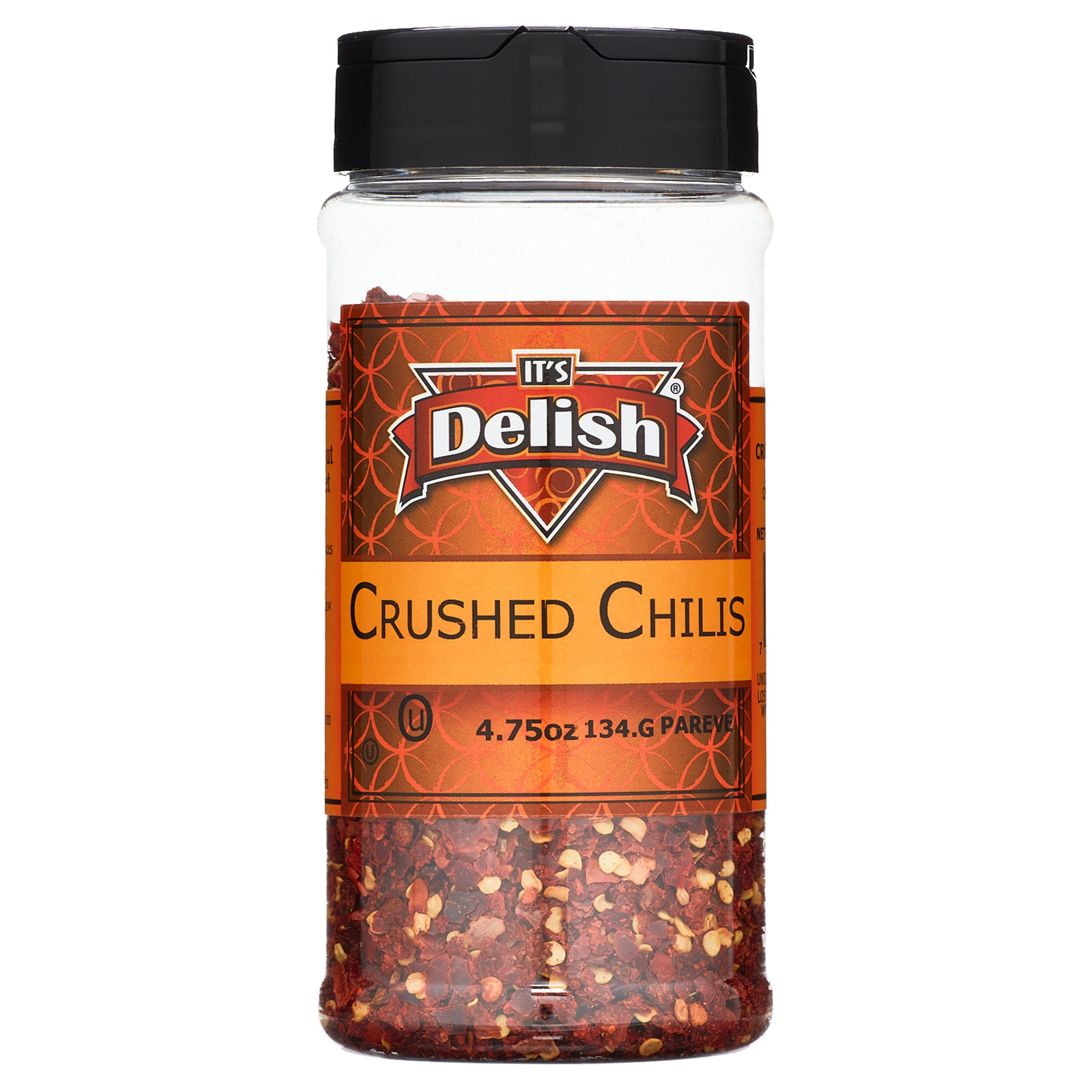 Crushed Chilis by Its Delish, 4.75 oz. Medium Jar