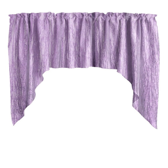 Crushed Crinkle Taffeta Swag Window Valance 72" Wide / 36" Tall