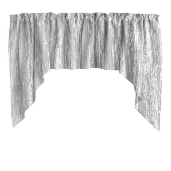 Crushed Crinkle Taffeta Swag Window Valance 72" Wide / 36" Tall