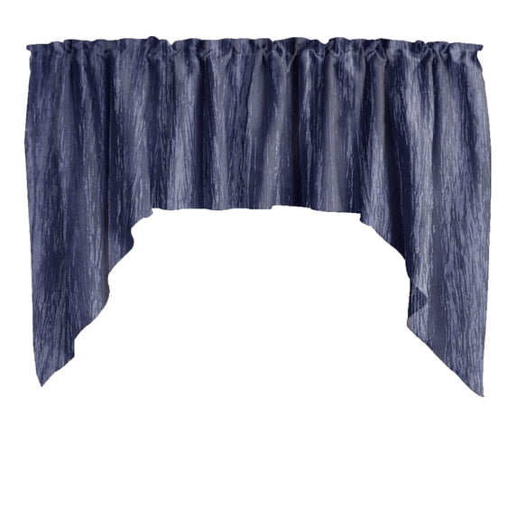 Crushed Crinkle Taffeta Swag Window Valance 72" Wide / 36" Tall