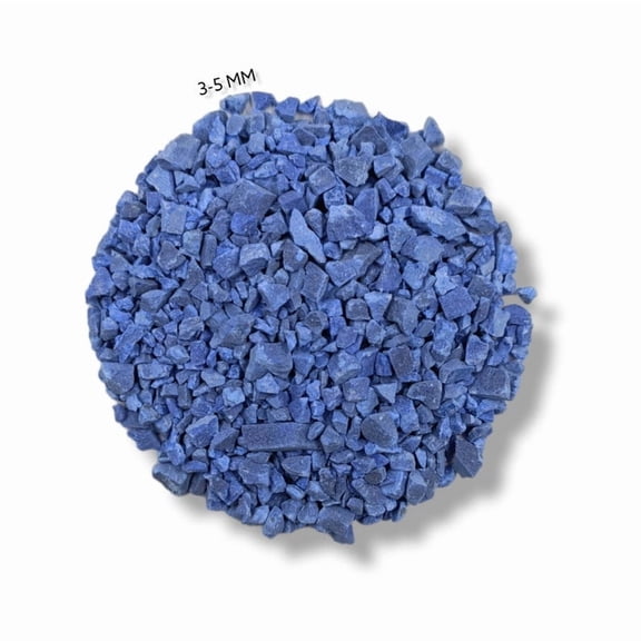 Crushed Dark Blue Sodalite Healing Stone Powder 3 to 5 MM Gemstone Coarse Crushed Inlay Powder 2 OZ (60 Gram)