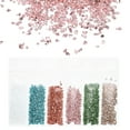 thumbnail image 1 of Uxcell 6Pcs Crushed Glass Chips High Luster Irregular Glass Chips 1.06 oz Transparency, Lake Blue, Roes Gold, Green, Red, Gold, 1 of 4