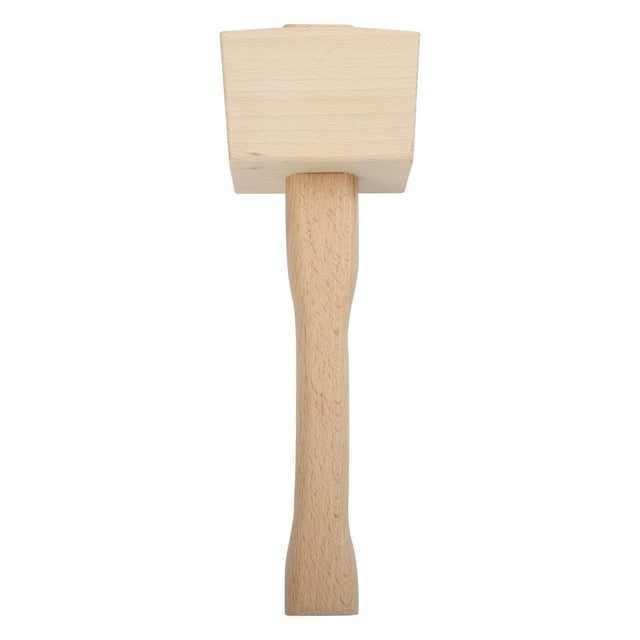 Crushed Ice Leather Carving Hammer Mallet Wooden Hand Tool Beech Carpenter Gavel