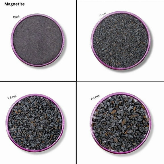 Crushed Magnetite Gemstone Coarse All Size Natural Magnetite Gemstone Powder Crushed Sand For Woodwork, Ring Inlay Healing Stone Powder 0.5 to 1 MM 50 Gram ( 1.76 OZ )
